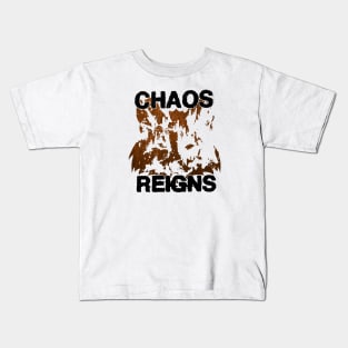 chaos reigns vintage Kids T-Shirt